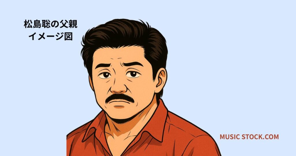 松島聡の父親のイメージ図